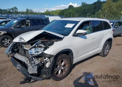 2016 Toyota Highlander Le Plus V6 from USA, damaged, VIN 5TDBKRFH0GS258398